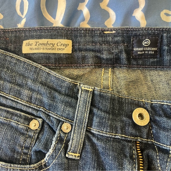 Adriano Goldschmied The Tomboy Relaxed Straight Crop Jeans Size 26 - Picture 4 of 14